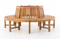 Baumbank Novum rund 200 cm teak 