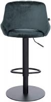 Barhocker HD Milet B Samt dunkelgrau 