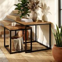 Beistelltisch 2er Set Talero braun Beistelltisch 2er Set Talero braun