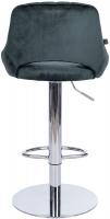 Barhocker HD Milet C Samt dunkelgrau 