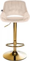 Barhocker Milet Samt gold creme 