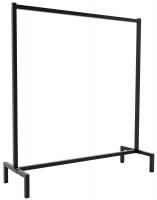 Kleiderständer Melva 120x38x120 schwarz