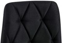 2er Set Esszimmerstuhl Clairton Stoff schwarz 