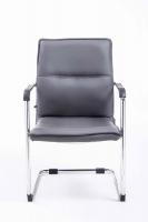 2er Set Besucherstuhl Seattle grau 