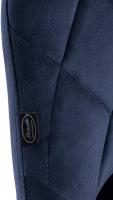 2er Set Barhocker Lazio Samt schwarz blau 