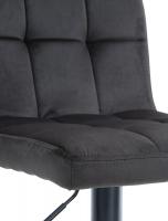 Barhocker Peru Samt schwarz schwarz 