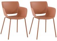 2er Set Stuhl Alpena terracotta