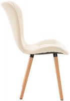 2er Set Stuhl Elda Kunstleder creme 