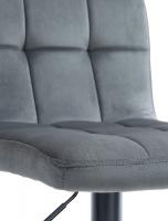 Barhocker Peru Samt schwarz dunkelgrau 