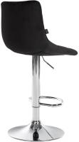 Barhocker Jerry Samt chrom schwarz 