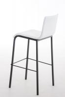 Barhocker Avola Leder Flach B78 weiß 