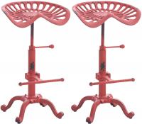 2er Set Barhocker Butch rot 