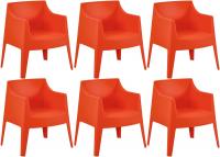 6er Set Stühle Bartal orange 