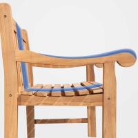 Teakbank Florida 120 cm mit Abdeckhaube teak Teakbank Florida 120 cm mit Abdeckhaube teak