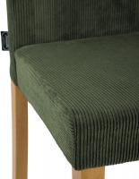 2er Set Esszimmerstuhl Ina Cord antik hell grün 