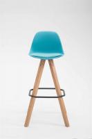 Barhocker Franklin Kunstleder Square Natura (eiche) blau 
