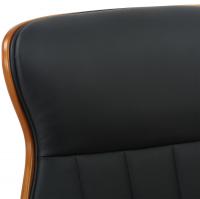 Bürostuhl Melilla Kunstleder walnuss/schwarz 