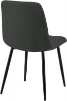4er Set Esszimmerstuhl Tilde Stoff dunkelgrau 