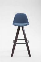Barhocker Franklin Stoff Square Cappuccino (eiche) blau 