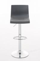 2er Set Barhocker Hoover Kunststoff chrom grau