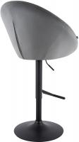 Barhocker London Samt schwarz grau 