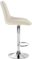 Barhocker Toni Kunstleder chrom creme 