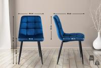 4er Set Esszimmerstühle Antibes dunkelblau 4er Set Esszimmerstühle Antibes dunkelblau