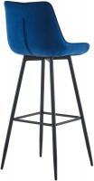 2er Set Barhocker Dartford Samt blau 
