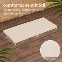 Schaukelbank Joyce mit Sitzkissen 120 cm + teak creme 