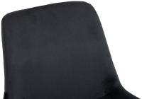 2er Set Esszimmerstühle Victoria Samt schwarz 