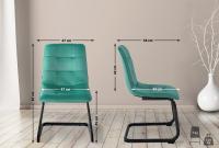 Esszimmerstuhl Vermont Samt grün 