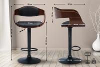 2er Set Barhocker Kingston B Kunstleder walnuss/schwarz 
