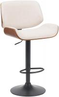 Barhocker Beverley B Stoff walnuss/creme 