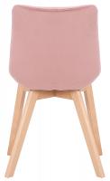 2er Set Esszimmerstühle Passaic Samt pink 
