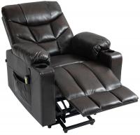 Sessel Andover Kunstleder braun 