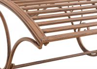 Gartenliege Amiens antik braun 