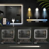 Badspiegel Jaffrey 50x70 mit Bluetooth  klarglas 