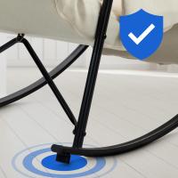 Schaukelstuhl Cathy Stoff creme 