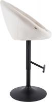 Barhocker London Samt schwarz creme 