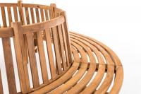 Baumbank Novum rund 250 cm teak Baumbank Novum rund 250 cm teak