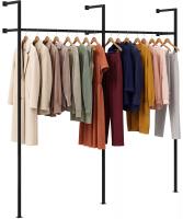 Wandgarderobe Merton 195,5x35x220 cm schwarz