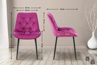 Esszimmerstuhl Wallace Samt lila Esszimmerstuhl Wallace Samt lila