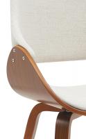Esszimmerstuhl Vangale Stoff walnuss/creme 