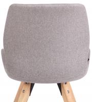 Stuhl Luna Stoff grau 