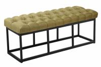 Sitzbank Amun Stoff Schwarz 120 cm grün Sitzbank Amun Stoff Schwarz 120 cm grün