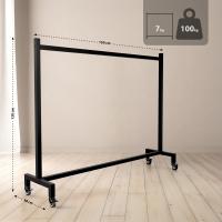 Kleiderständer Gisborne 150x38x120 schwarz 