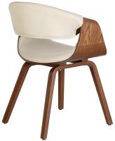 2er Set Esszimmerstuhl Foley Stoff eiche/creme 