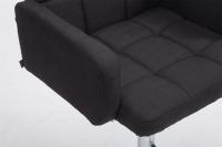 Barhocker Los Angeles, Stoff schwarz Barhocker Los Angeles, Stoff schwarz