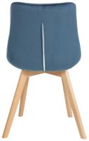 Stuhl Brook Samt blau 