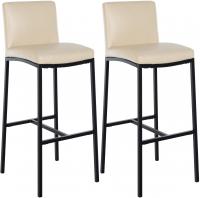 2er Set Barhocker Freeport Kunstleder B creme 